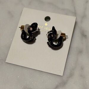 ❤️Kate Spade Black and White French Bulldog Earrings